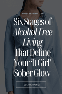 Executive woman silouette for a PInterest pin about the six stages of alcohol free living